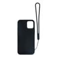 Miniatyrbild 2 av 4: Apple iPhone 12/12 Pro Soft Liquid Silicone Case Black with Magnetic Ring Holder Stand and Slim Hands Strap High Quality