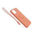 Miniatyrbild 3 av 4: Apple iPhone 12/12 Pro Soft Liquid Silicone Case Orange with Magnetic Ring Holder Stand and Slim Hands Strap High Quality