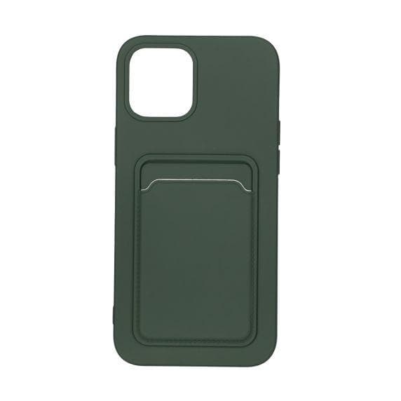 Original Candy Flower Wallet Card Slot Phone Case for iPhone 12 Mini Navy Soft Silicone Shockproof Cover