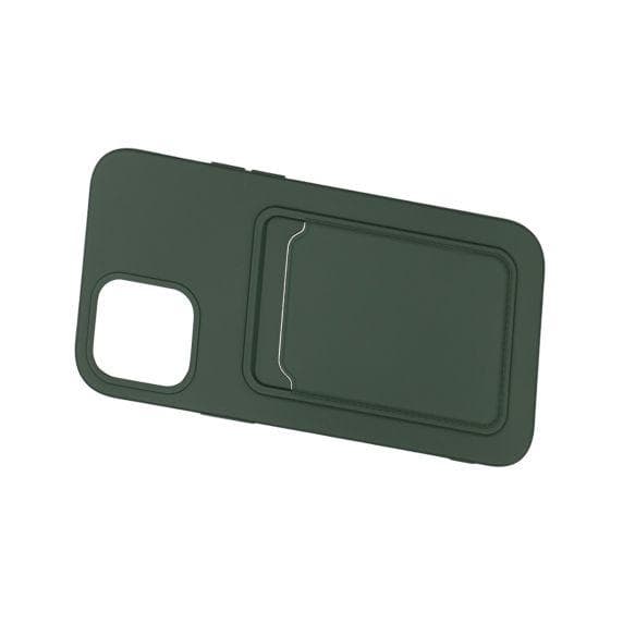 Original Candy Flower Wallet Card Slot Phone Case for iPhone 12/12 Pro Navy Soft Silicone Shockproof Cover