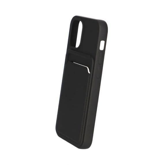 iPhone 13 Mini Soft Silikon Stötsäker Skal med Plånbok Kortplats Svart
