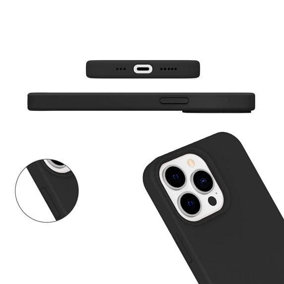 iPhone 13 Pro Max Liquid Silicone Case Black