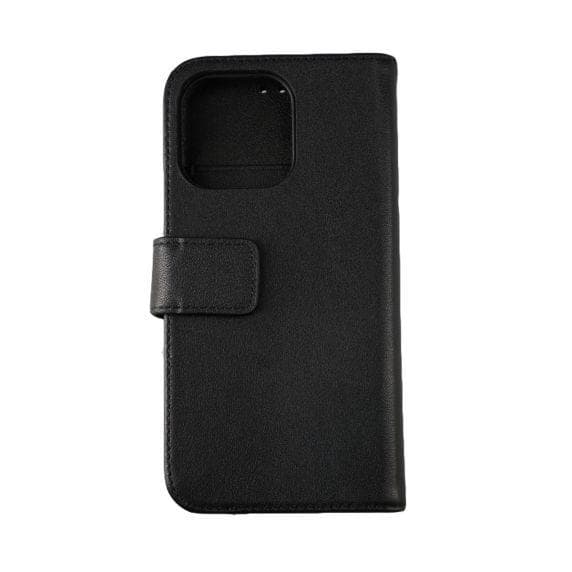 RV Plånboksfodral Genuint Läder - iPhone 13 - Svart