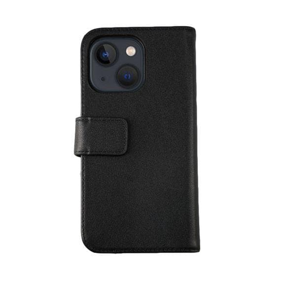 RV Plånboksfodral Genuint Läder - iPhone 13 - Svart
