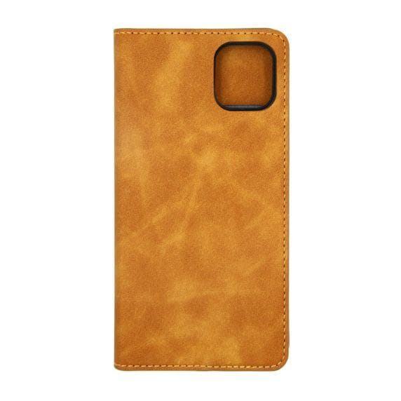 Flip Stand Magnetische Leather Case For iPhone 11 Brown
