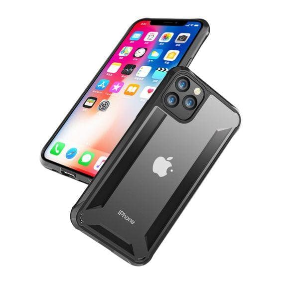 TPU Edge Transparent Frosted Shockproof Case For iPhone 11 Pro Black