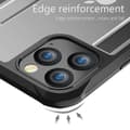 Miniatyrbild 5 av 11: TPU Edge Transparent Frosted Shockproof Case For iPhone 11 Pro Black