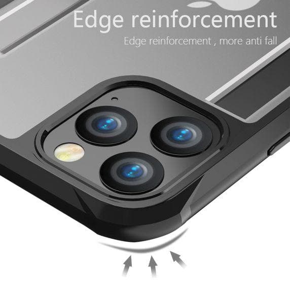 TPU Edge Transparent Frosted Shockproof Case For iPhone 11 Pro Black