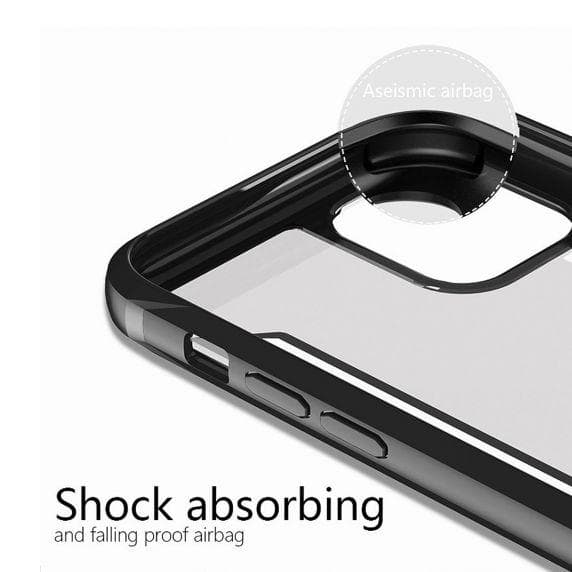TPU Edge Transparent Frosted Shockproof Case For iPhone 11 Pro Black