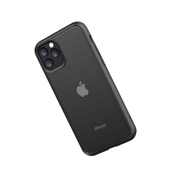 iPhone 11 Pro Max Transparent Shockproof With TPU Edge Case Black