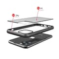Miniatyrbild 4 av 9: iPhone 11 Pro Max Transparent Shockproof With TPU Edge Case Black