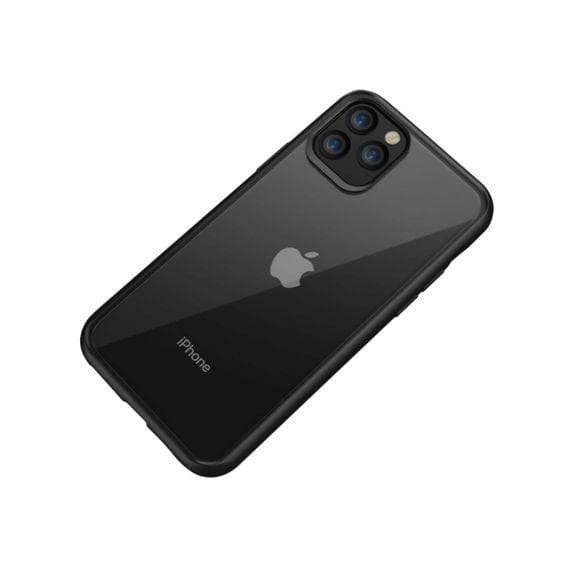 iPhone 11 Pro Max Transparent Shockproof With TPU Edge Case Black