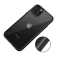 Miniatyrbild 7 av 9: iPhone 11 Pro Max Transparent Shockproof With TPU Edge Case Black
