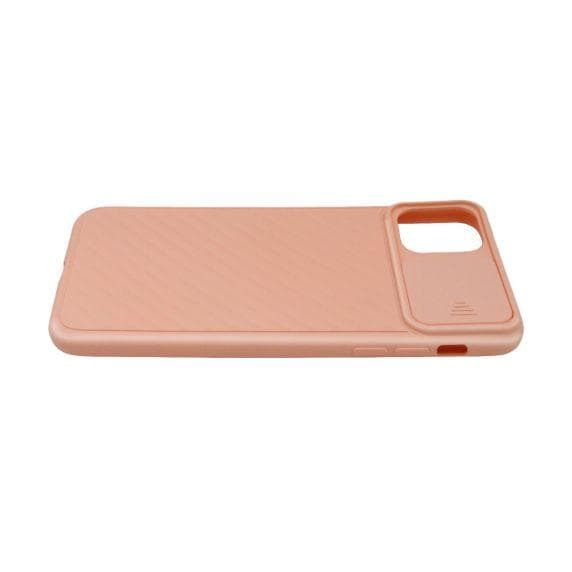 iPhone 11 Pro Max Soft Silicone Slide Camera Case Protection Shockproof Case Premium Quality Pink