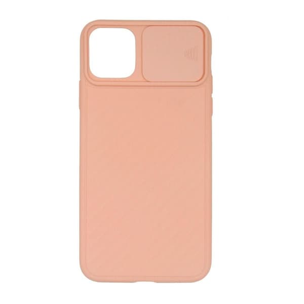 iPhone 11 Pro Max Soft Silicone Slide Camera Case Protection Shockproof Case Premium Quality Pink