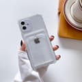 Miniatyrbild 1 av 6: iPhone 12/12 Pro TPU Shockproof Protective Wallet Case Transparent