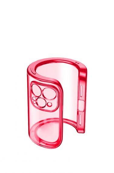 Apple iPhone 12 Pro Luxury Classic Square Frame Protection Case Red With Soft Thin Transparent Camera Protector High Quality