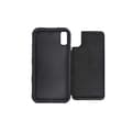 Miniatyrbild 4 av 8: PU Leather Back Flip Kickstand Card Case Black For iPhone XR