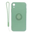 Miniatyrbild 1 av 4: iPhone XR Soft Liquid Silicone Case With Magnetic Ring Holder Stand and Slim Hands Strap Best Quality Green