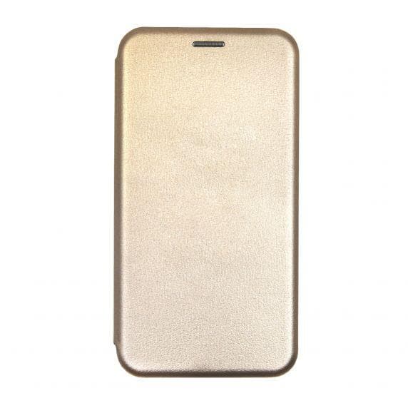 Flip Stand PU Leather Case For iPhone XS Max Gold