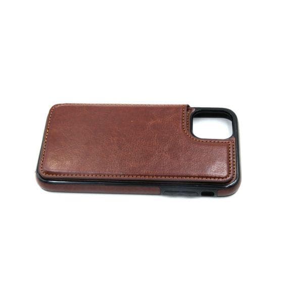 Fitted Leather Case For iPhone 11 Brown