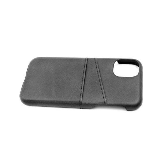 iPhone 11 PU Leather Kickstand Card Pocket Case Black