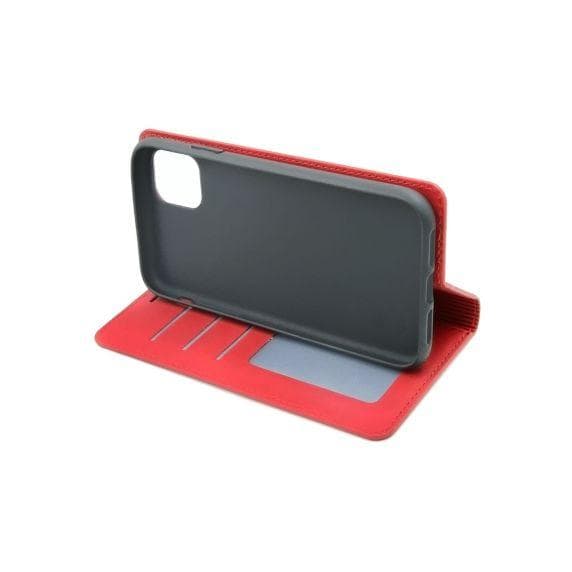 Flip Stand Magnetische Leather Case For iPhone 11 Red