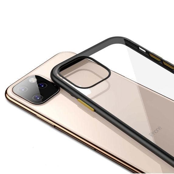 TPU Edge Transparent Shockproof Case For iPhone 11 Black