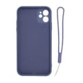 Miniatyrbild 3 av 3: iPhone 11 Soft Liquid Silicone Case With Magnetic Ring Holder Stand and Slim Hands Strap Best Quality Grey