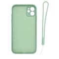 Miniatyrbild 3 av 3: Apple iPhone 11 Soft Liquid Silicone Case With Magnetic Ring Holder Stand and Slim Hands Strap Best Quality Green