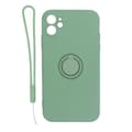 Miniatyrbild 1 av 3: Apple iPhone 11 Soft Liquid Silicone Case With Magnetic Ring Holder Stand and Slim Hands Strap Best Quality Green