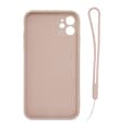 Miniatyrbild 3 av 3: iPhone 11 Soft Liquid Silicone Case With Magnetic Ring Holder Stand and Slim Hands Strap Best Quality Pink