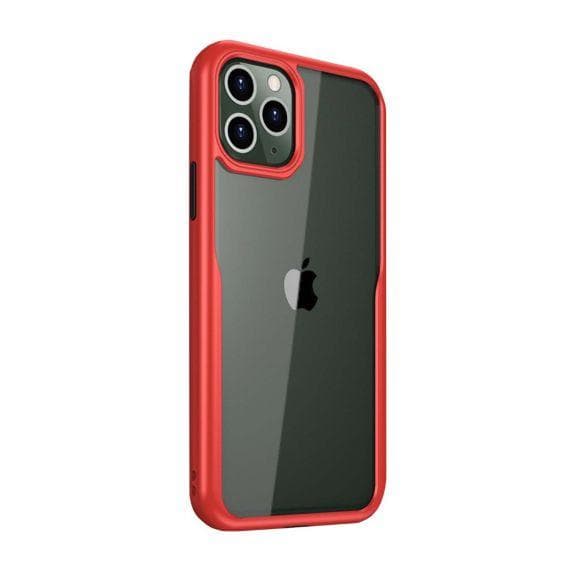 PC Cover Transparent With TPU Edge Protective Case Red For iPhone 11 Pro