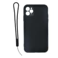 Miniatyrbild 2 av 3: iPhone 11 Pro Soft Liquid Silicone Case With Magnetic Ring Holder Stand and Slim Hands Strap Best Quality Black