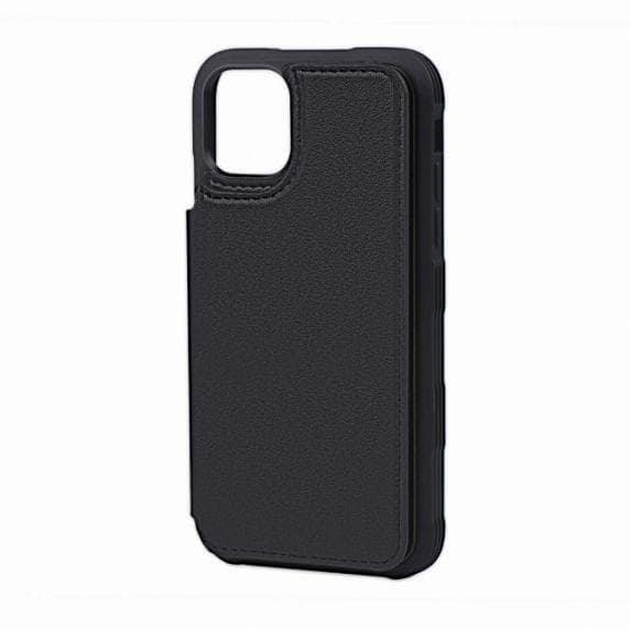 iPhone 11 Pro Max PU Leather Back Flip Wallet Case Black