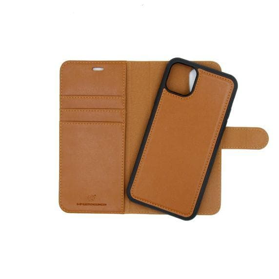 Detachable Leather Case For iPhone 11 Pro Max Brown