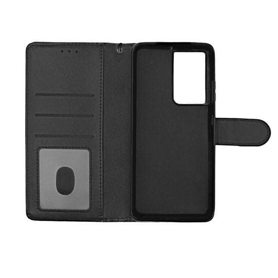Flip Stand Läderfodral till Samsung Galaxy S21 Ultra Black