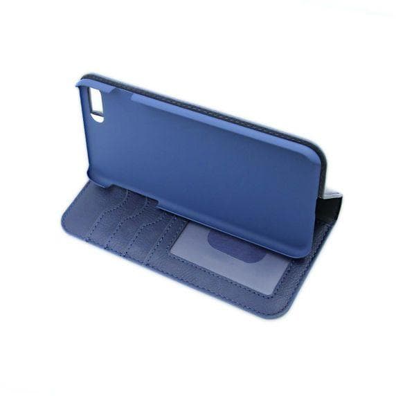 Flip Stand Leather Wallet Card holder Case Blue For iPhone 7/8