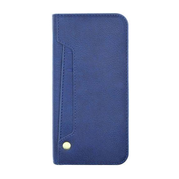 Flip Stand Leather Wallet Card holder Case Blue For iPhone 7/8