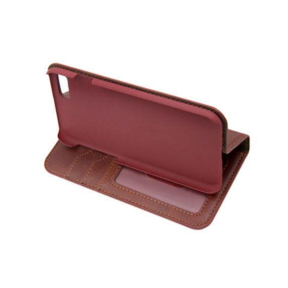 Flip Stand Leather Wallet Card holder Case Red Brown For iPhone 7/8
