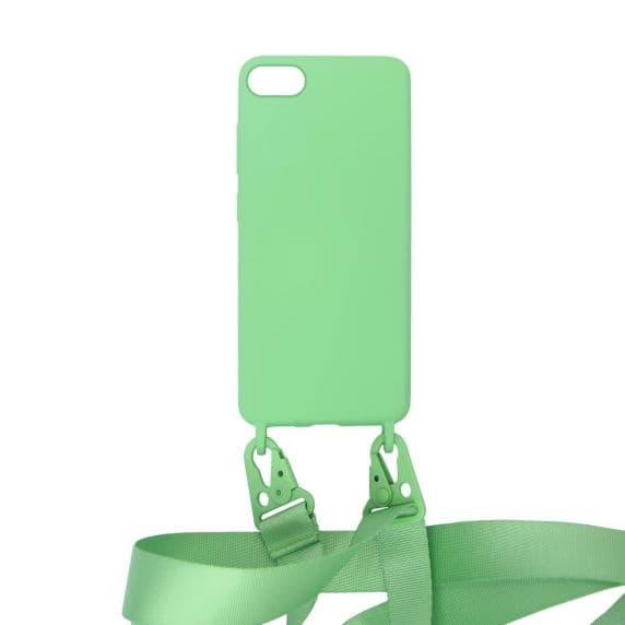 Apple iPhone 7/8/SE 2020 Liquid Silicone Phone Cover With Hand Rope High Quality Green