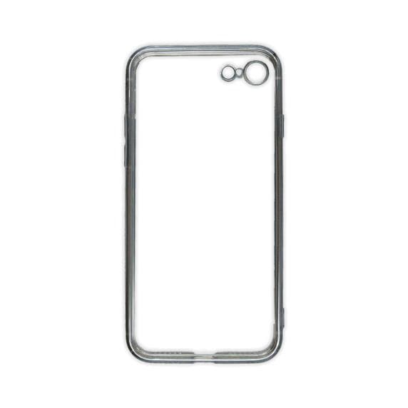 Apple iPhone 7/8 Luxury Classic Square Frame Protection Case Sliver With Soft Thin Transparent Camera Protector High Quality
