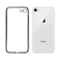 Miniatyrbild 4 av 4: Apple iPhone 7/8 Luxury Classic Square Frame Protection Case Sliver With Soft Thin Transparent Camera Protector High Quality