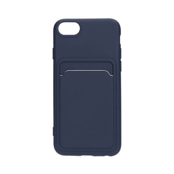 Silikonskal med Korthållare iPhone 7/8/SE (2020/2022) - Blå