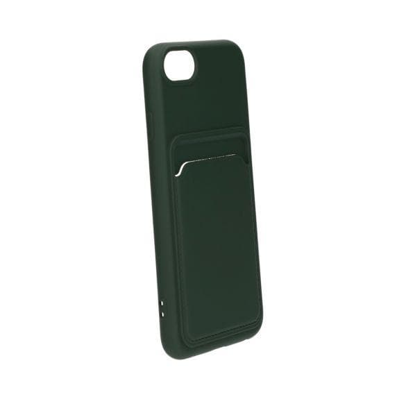 Silikonskal med Korthållare iPhone 7/8/SE (2020/2022) - Militärgrön