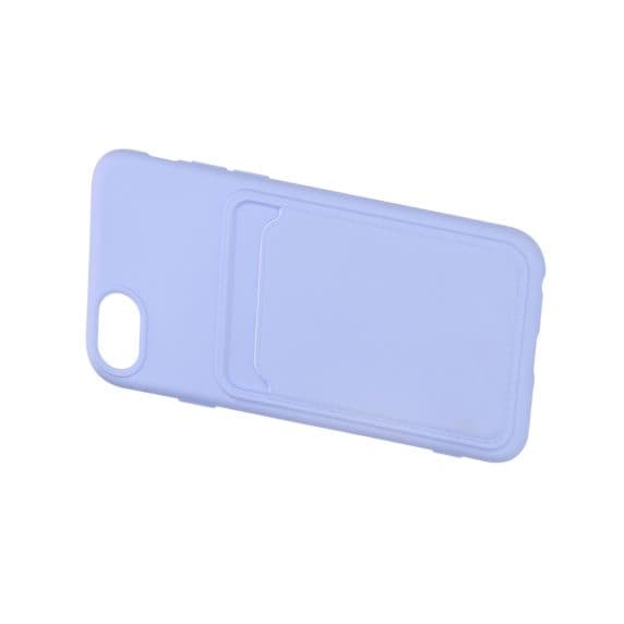 Silikonskal med Korthållare iPhone 7/8/SE (2020/2022) - Lila