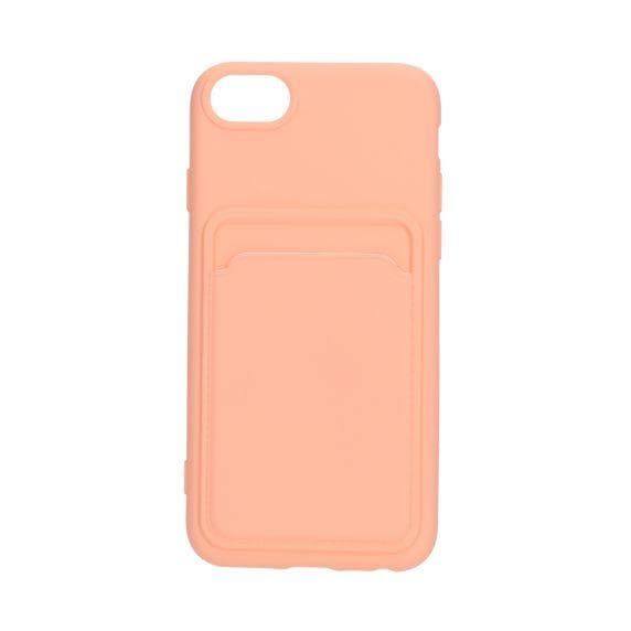 Silikonskal med Korthållare iPhone 7/8/SE (2020/2022) - Rosa