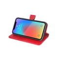 Miniatyrbild 6 av 6: iPhone X/XS Flip Stand Läderplånboksfodral Röd