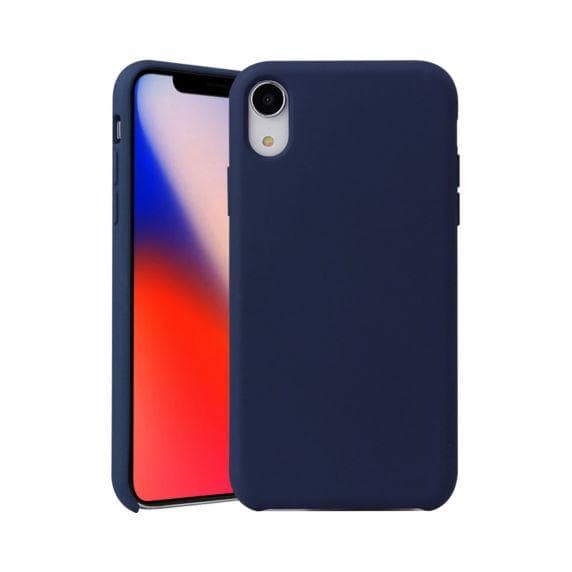 Liquid Silicone Case For iPhone X/XS Blue