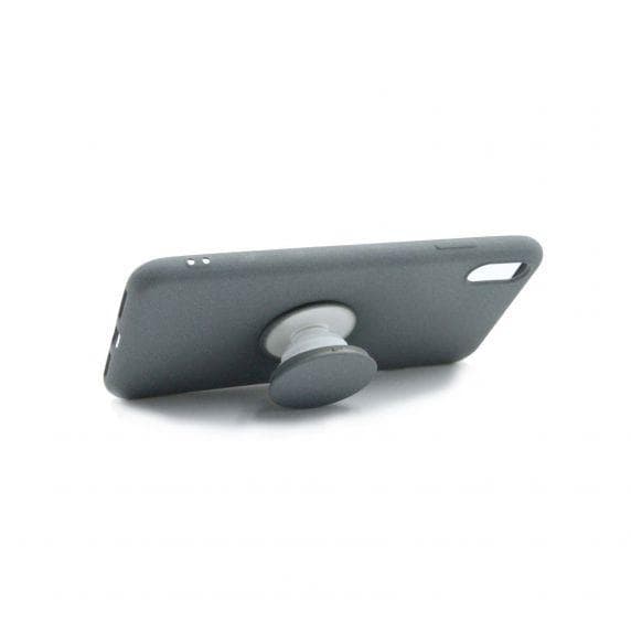 Fitted Case TPU With Kickstand For iPhone X/XS Grey